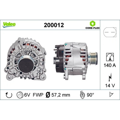 Alternátor VALEO 200012
