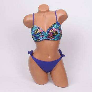 Image 1 of Дамски бански в лилаво с листа - чашка d