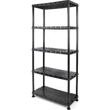 Tactix Regál 5-policový plastový 740x320x1710 mm / 150 kg (320402)