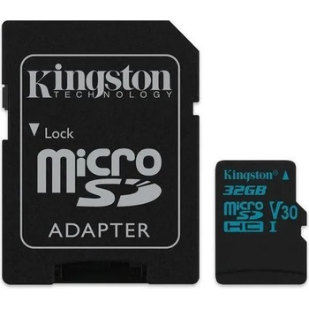Kingston microSDHC Canvas Go! 32GB C10/U3/V30/UHS-I SDCG2/32GB