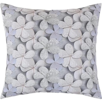 Bellatex vankúš Dita šedý květ 45x45