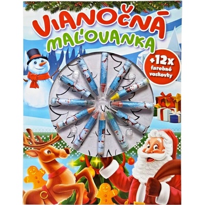 Vianočná maľovanka 12 voskovie