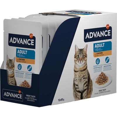 Advance Feline Adult kuřecí 12 x 85 g