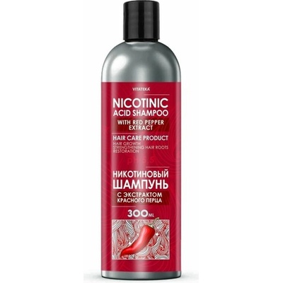 Vitateka šampón s kyselinou nikotínovou a extraktom z červenej papriky 300 ml