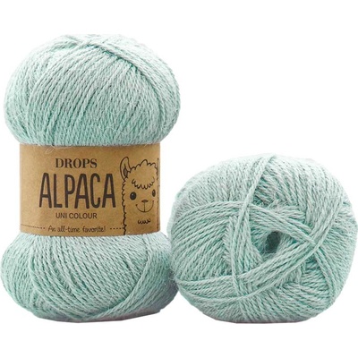 Drops Alpaca Uni color 9037 stříbrný mech