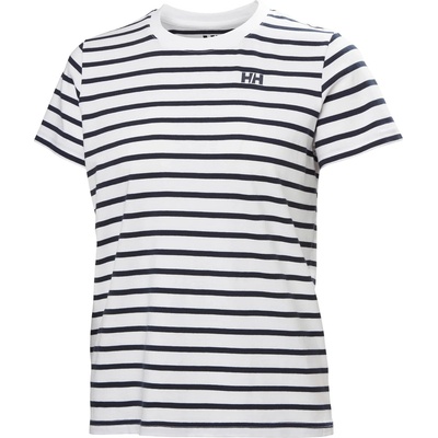 Helly Hansen Дамска тениска Helly Hansen Women's Core Graphic T-Shirt 2.0 T-shirt - White Lifestyle Stripe Yd - размер XL (916-5624-0315)