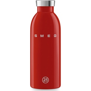 Smeg Термо бутилка SMEG Clima 50's Style WBF01RD, 500 мл, Херметично затваряне, Двустенна, Неръждаема стомана 18/8, Червен (WBF01RD)