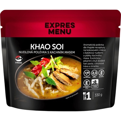 Expres Menu Khao Soi rezancová polievka s kačacím mäsom 330 g
