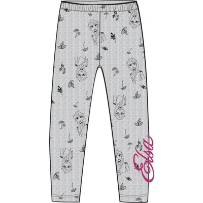 Cottonland Dívčí zateplené legíny FROZEN 02690B Elsa/šedé