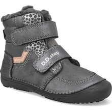 D.D.Step detské ZIMNÉ BAREFOOT TOPÁNKY D.D.STEP 063 PEARL GREY