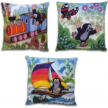 Moravská ústředna polštář Krtek jaro 30x30