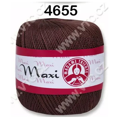 MADAME TRICOTE PARIS Příze Maxi - klasická i Metallic Maxi: 4655 Kakaová