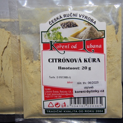 Herbi Citrónová kůra 20 g