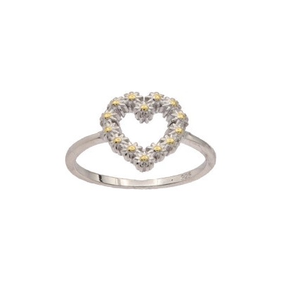 KA R2802 Stříbrný prsten s kamenem