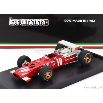 Brumm Ferrari F1 312 N 10 Italy Gp 1969 Pedro Rodriguez Červená Bílá 1:43