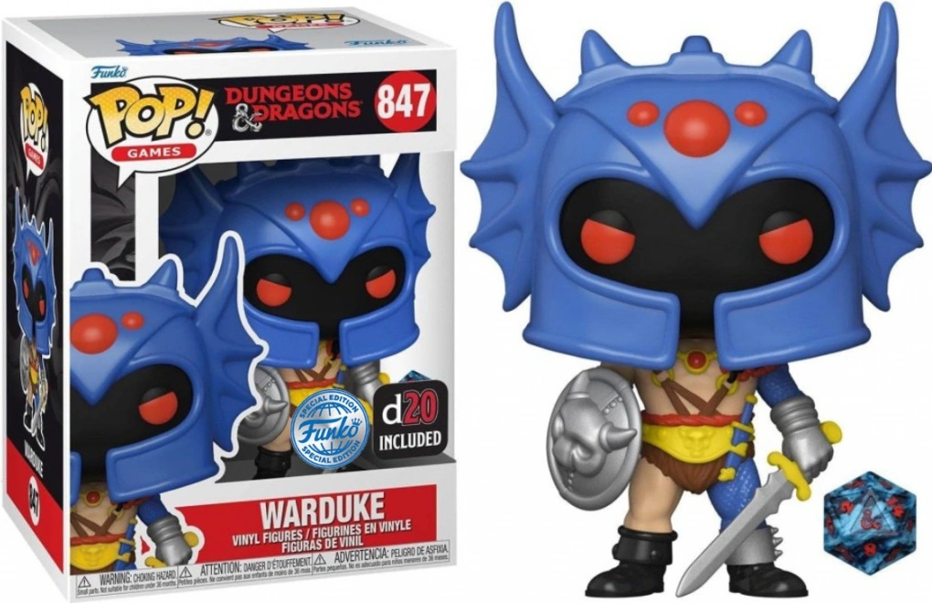Funko Pop! Games: Dungeons & Dragons - Warduke D20 Included Special Edition 847