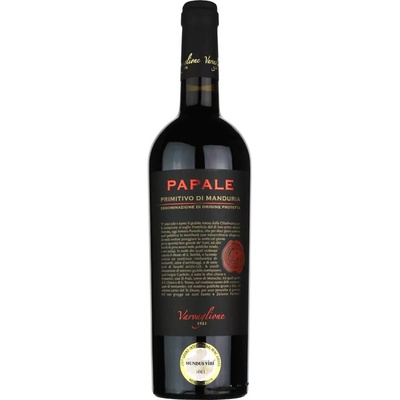 Varvaglione Primitivo di Manduria Papale DOP 14% 0,75 l (holá láhev) – Zboží Dáma