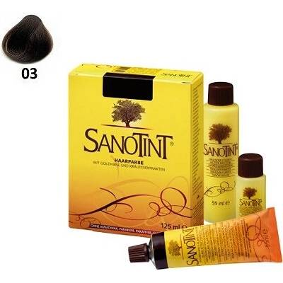 Sanotint Barva na vlasy Classic PŘÍRODNÍ bez amoniaku 03 Přírodní hnědá
