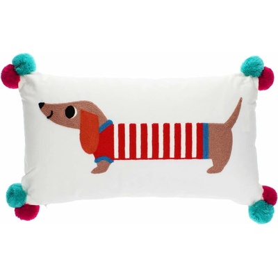 Rex London Vankúš s prímesou bavlny Sausage Dog 50x33
