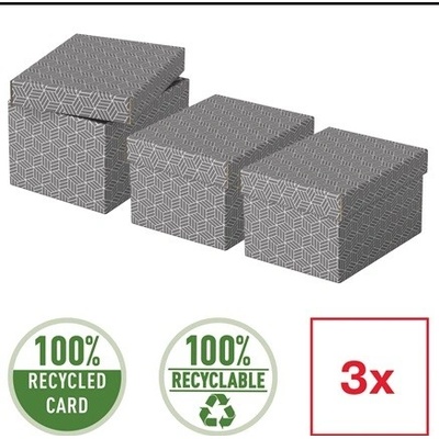 Esselte Home set 3 ks S sivá