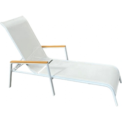 Градински шезлонг bonto бял