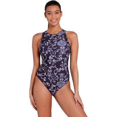 ZOGGS Бански костюм Zoggs Hi Front swimsuit - Purple (Classique)