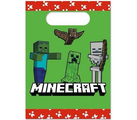 Papírové tašky Minecraft