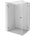 Mexen Lunar-B L лява душ кабина, 85 x 80 см, прозрачно, розово злато - 832L-085-080-60-00-L (832L-085-080-60-00-L)