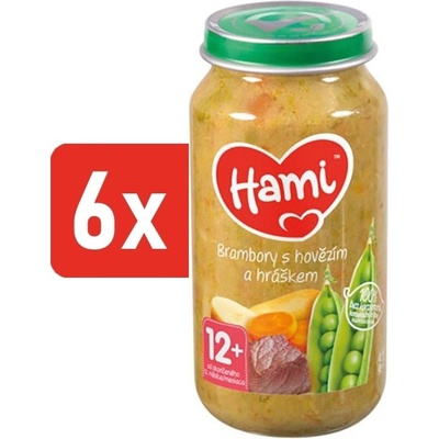 Hami Brambory s hovězím a hráškem 6 x 250 g – Zboží Mobilmania