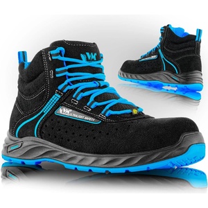 VM Footwear Vm footwear quebec 2230-s1p esd / Предпазни обувки до глезена esd s1p - черно/синьо 40 (2230-s1pesd-40)
