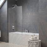 Radaway Параван за вана Radaway Modo New PNJ II, матово-прозрачен, бял, 70x150 см, стъкло 8 мм (10006070-04-01)