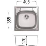 Leks COMPACT 480 SI (COMPACT 480 S) Мивка за вграждане
