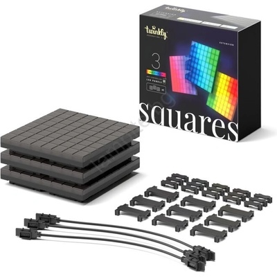 Twinkly TWQ064STW-03-BAD - К-кт 3xLED RGB Panel SQUARES 64xLED 16x16 см Wi-Fi (TW0039)
