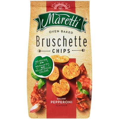 Maretti Bruschette pečené sucháre saláma Pepperoni 70 g