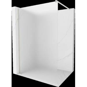 Mexen Kioto душ параван Walk-in 120 x 200 cm, матиран 8 mm, четкан никел - 800-120-101-97-30 (800-120-101-97-30)
