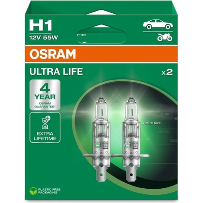 Osram Ultra Life H1 P14.5s 12V 55W 2 ks 64150ULT-2HB