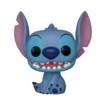 Funko POP! Movies: Disney Lilo and Stitch, 065665, Stitch (Smiling Seated) #1045 Vinyl Figure (FUNKO-065665)
