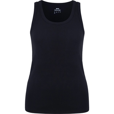 Slazenger Women's Slaz Ribbed Tank Vest - Black