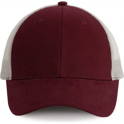 K-UP Unisex 6 panelová Faster burgundská vínová světle šedá