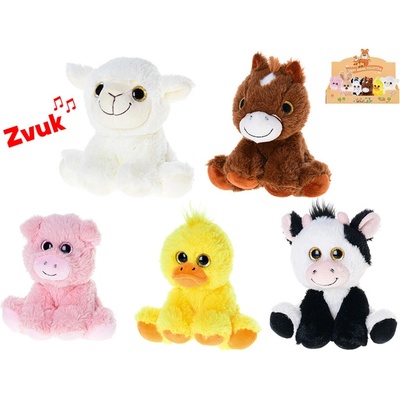 Mikrotrading Zvířátko Farma sedící 14 cm