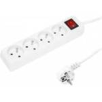 BLOW 98-735# Extension cord pr-470wsp 4 outlets with grounding+switch 3m white 3x1.5mm