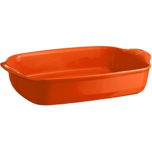 Emile Henry Керамична правоъгълна тава emile henry large rectangular oven dish голяма - 42 х 28 см - цвят оранжев (eh 9654-76)