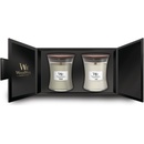 WoodWick Medium Hourglass Gift Set Fireside & Linen 275 g
