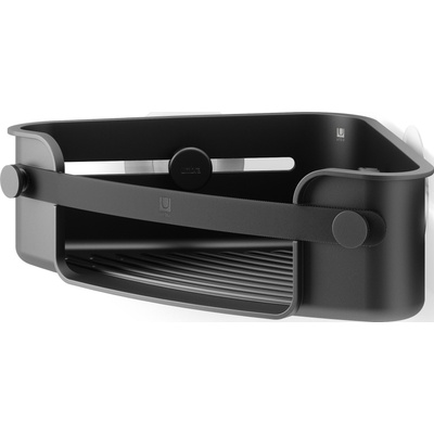 Umbra Ъглов рафт за душ Flex Adhesive черен (1021299-040)