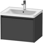 Duravit Ketho. 2 - Шкафче за умивалник 44x63x46 см, 1 чекмедже, графит матов K25082049490000 (K25082049490000)