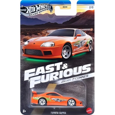 Mattel Hot Wheels Silver Series Fast and Furious Brian Oconner Toyota Supra