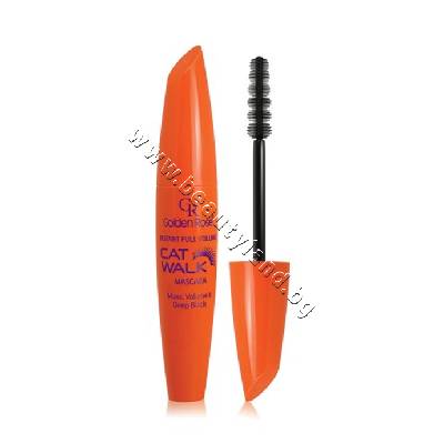 Спирала Golden Rose Cat Walk Mascara, p/n GR-25342 - Спирала за обем и наситено черни мигли (GR-25342)