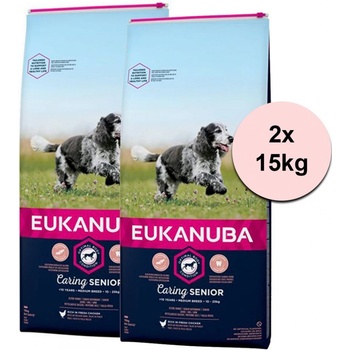 Eukanuba Caring Senior Medium Breed 2 x 15 kg