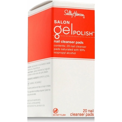 Sally Hansen Salon Gel Polish Nail Cleanser Pads 20 ks