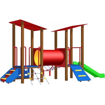 Playground System sestava se skluzavkou 4U203K15 celokovová